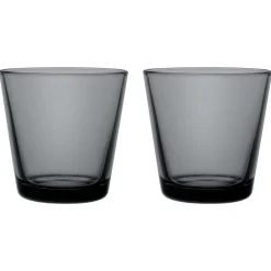 IITTALA Juomalasi 21cl 2kpl Tummanharmaa