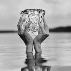 New IITTALA Kalvolan kanto taide-esine 140mm Tummanharmaa