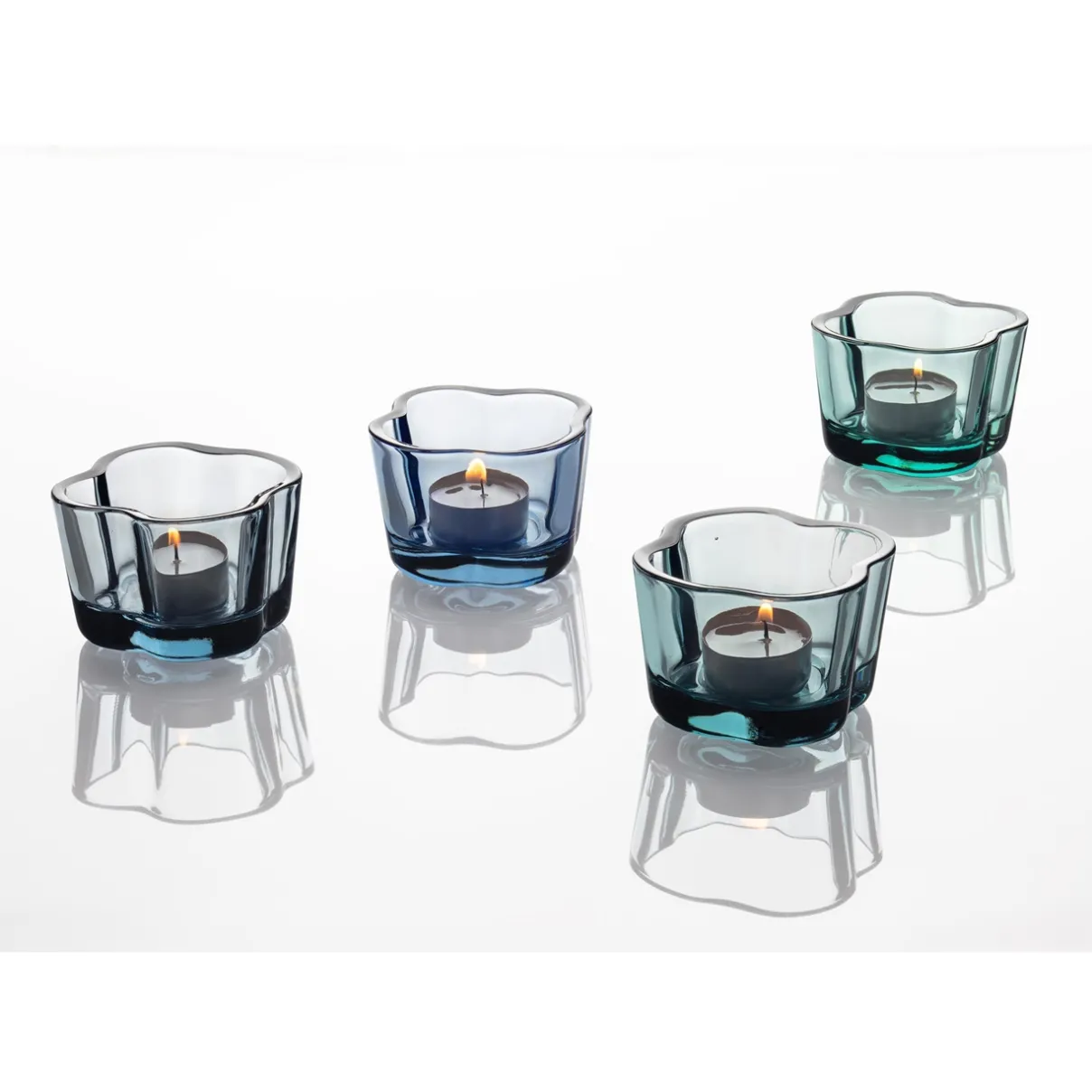 Clearance IITTALA Kynttilälyhty 60mm uudelleenhyödynnetty lasi Kierrätyslasi