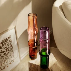 New IITTALA Maljakko 90x450mm lohenpunainen-vaaleanpunainen-aavikko