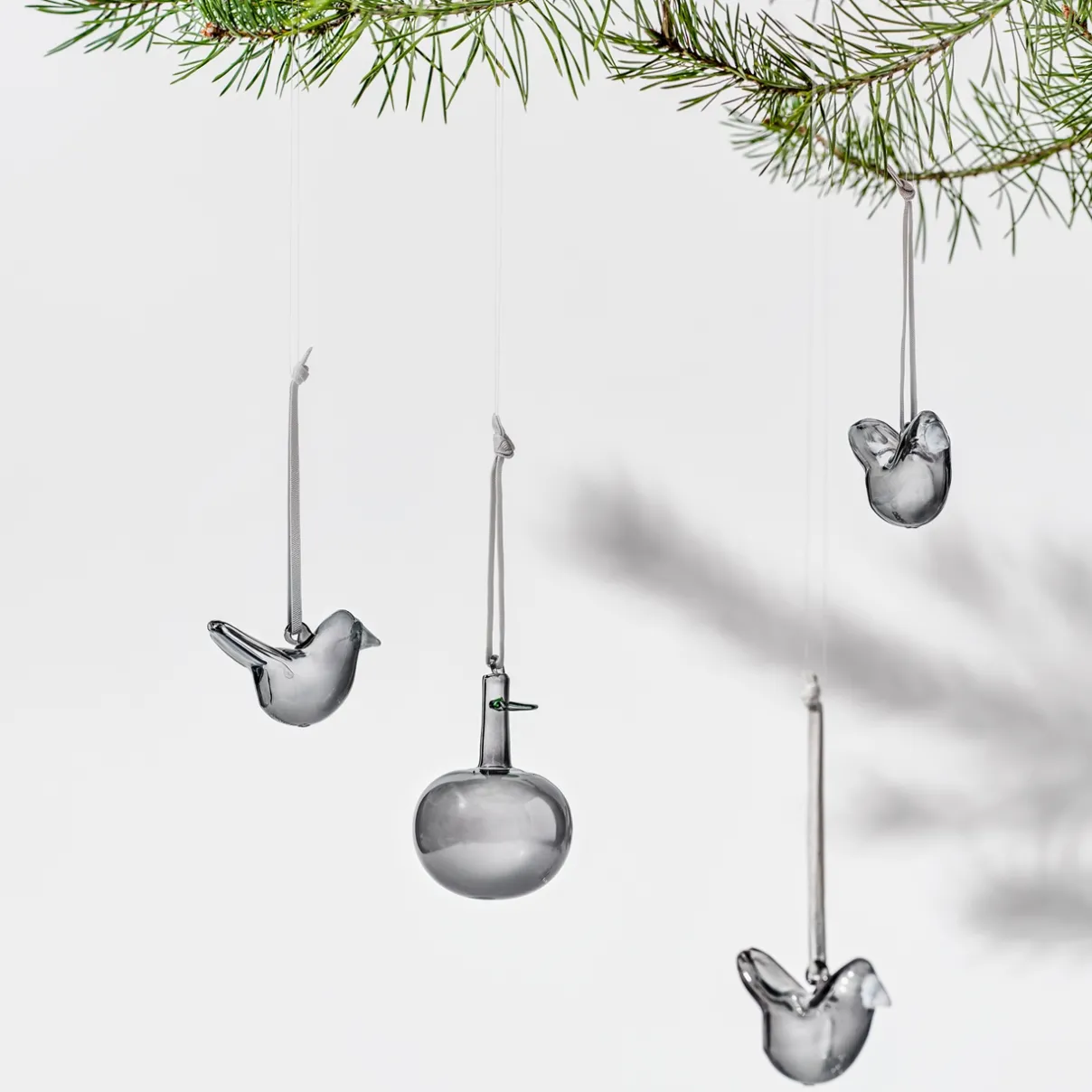 Outlet IITTALA Minilasilintu 3kpl Harmaa